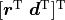 [\boldsymbol{r}^\mathrm{T} \ \boldsymbol{d}^\mathrm{T}]^\mathrm{T}