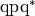\mathrm{q} \mathrm{p} \mathrm{q}^{*}